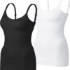 VVX Womens Shapewear Camisole Tank Tops - Body Shape for Women Tummy Control Sea