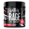 Warrior Rage Pre Workout Powder 392g - High Caffeine Energy & Focus - 45 Servings - Savage Strawberry | Supplements