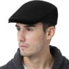 WETOO Men's Flat Cap Gatsby Newsboy Lvy Irish Hats Driving Cabbie Hunting Cap