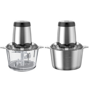 WOOWDEPOT 300W Electric Food Vege Chopper Food Processor Kitchen Meat Grinder US