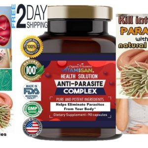 Wormwood Anti Parasite Complex 1500mg support intestinal Health Supplements 90