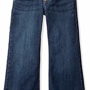 Wrangler Girls' Retro Stretch Boot Cut Jean, Dark Wash, 4S