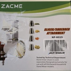 Zacme Slicer Shredder Attachment Food for Kitchen Aid Stand Mixer NPK019 New