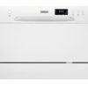 Zanussi ZDM17301WA Freestanding Counter Top Dishwasher, Compact Dishwasher, 55 cm Width, 6 Place Settings, 6 Programmes, Residual Drying, 52dB, White [Energy Class F]