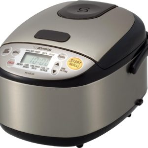 Zojirushi NS-LGC05XB Micom Rice Cooker & Warmer 3-Cups Uncooked Stainless Black