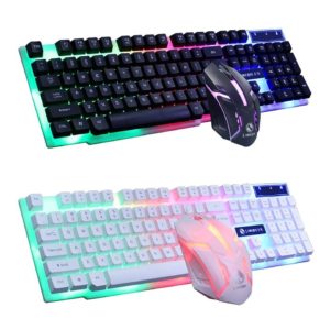 Computer Desktop Gaming Keyboard and Mouse Mechanical Feel Led Light Backlit