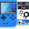 Handheld Game Consoles - Portable Retro Video Game Console with 500 Classical Games Support for Connecting TV Two Players (Blue)
