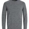 Jack & Jones Homme Jjebasic Knit Crew Neck Noos Pull, Bleu (Navy Blazer Detail: Twisted With Jet Stream), M EU