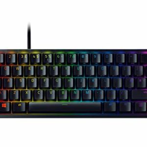 Razer Huntsman Mini (Purple Switch) - 60% Compact Gaming Keyboard (Clicky Optical-Mechanical Switches, Doubleshot PBT Keycaps, Detachable USB-C Cable) UK Layout | Black