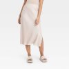 Women's Midi A-Line Slip Skirt - A New
