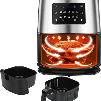 6.3 Quart 10-in-1 Air Fryer Smart Electric Hot Airfryer Oven Oilless Cooker NEW1