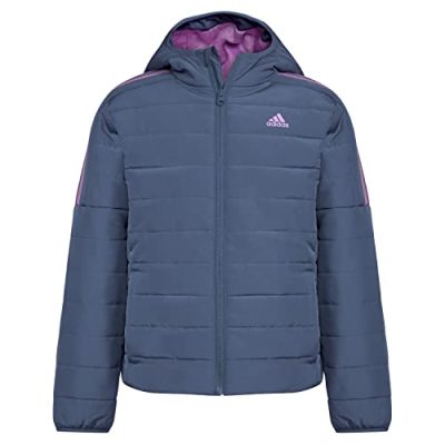 adidas Girls' Classic Puffer Jacket, Wonder Steel, XX-Small (4/5)
