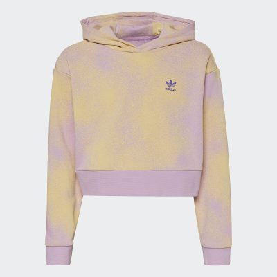adidas Originals Graphic Print Crop Hoodie Kids'