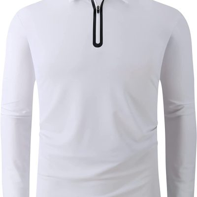 Alex Vando Mens Golf Shirt Moisture Wicking Quick-Dry Short Sleeve Casual Polo S