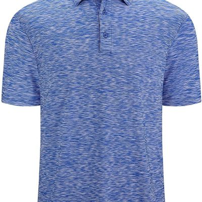 Alex Vando Mens Golf Shirt Moisture Wicking Quick-Dry Short Sleeve Casual Polo S