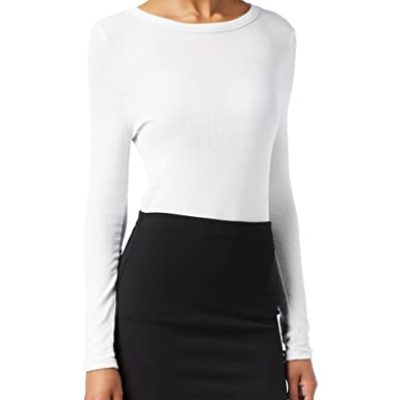 Amazon Brand - Find. Women's Mini Skirt with Elasticated Waist (20-22, Black)