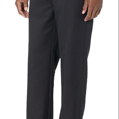 Amazon Essentials Men's Classic-Fit Expandable-Waist Flat-Front Dress Pant 40x34