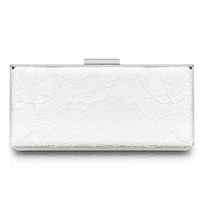 AOYUNHUI Clutch Purses for Women Wedding Cross Body Bag Purses for Women Wedding Prom Party Club, T-white