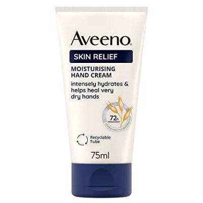 Aveeno, Skin Relief, Hand Cream, Helps Heal Very Dry Hands, Shea Butter, 75ml