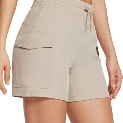 BALEAF Women's Hiking Cargo Shorts 5