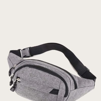Basic Grey Fanny Pack Waist Bag
