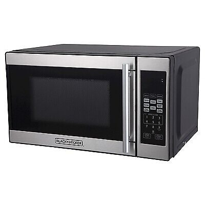 BLACK+DECKER 0.7 cu ft 700W Microwave Oven - Black