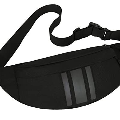 Bumbags and Fanny Packs Waterproof for Men Women Waist Packs Bag for Running Dog Walking Hiking Travelling (Black)