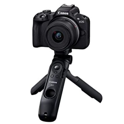 Canon EOS R50 Creator Kit, Black – Mirrorless camera for creators, shooting stills and videos with an ultra-compact lens, also perfect for vloggers and live streamers