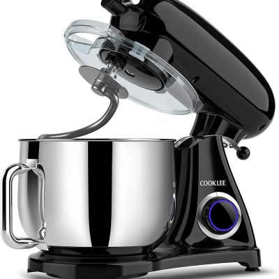 COOKLEE Stand Mixer, 800W 8.5-Qt. Kitchen Mixer with Dishwasher-Safe Dough Hooks
