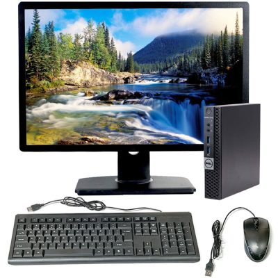 Dell Desktop Computer Mini PC Up To 16GB RAM 1TB HD/SSD 24in LCD Windows 10 Pro