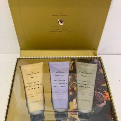 Empire Australia Body Care Trio 3pc Set MANDARIN + CEDARWOOD Hand/Body/Foot