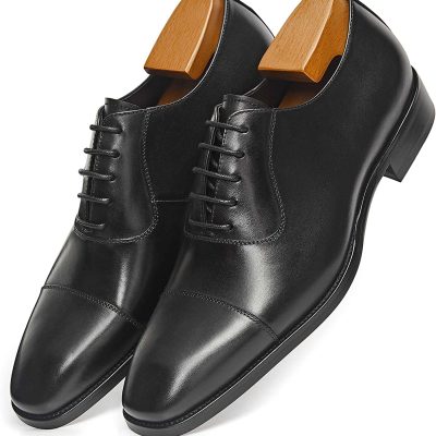Frasoicus Men's Leather Formal Oxford Shoes Business Dress Shoes for Men