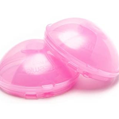 Freemie SlimFit5 Hands-Free and Discreet Breast Milk Collection Cup Set | Pump with Your Clothes On Anywhere | Sizes 25mm and 28mm Flanges Included | Each Cup Holds Up to 5oz | Pump Not Included