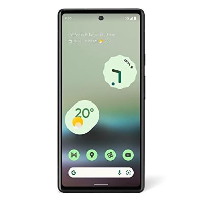 Google G1AZG Pixel 6a – Unlocked Android 5G Smartphone with 12 megapixel camera and 24-hour battery – Chalk, 128GB