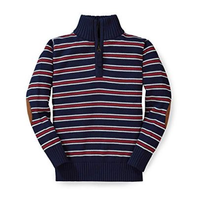 Hope & Henry Boys' Mock Neck Sweater - Blue - XXS