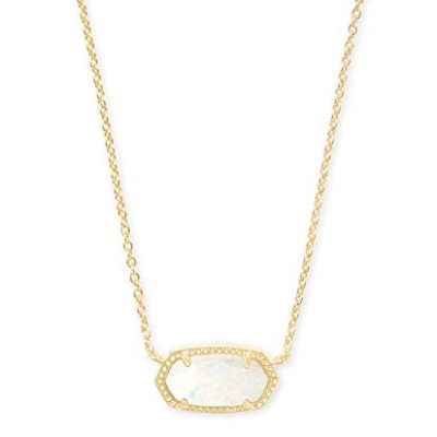 Kendra Scott Elisa Pendant Necklace for Women, Fashion Jewelry, 14k Gold-Plated, One Size, Brass Metal