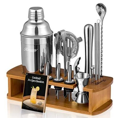 KITESSENSU Cocktail Shaker Set Bartender Kit with Stand | Bar Set Drink Mixer...
