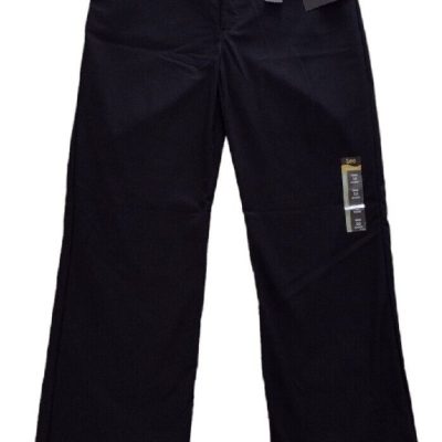 Lee Womens Ultra Lux Comfort with Flex Motion Trouser Pant Sz 10 Short Black NWT