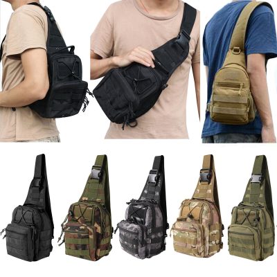 Men Backpack Tactical Sling Bag Chest Shoulder Fanny Pack Cross Body Molle Pouch