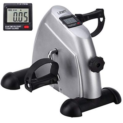 Mini Exercise Bike Pedal Exerciser Resistance Cycle Indoor Gym Silver