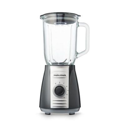 Morphy Richards 403010 Jug Blender with Ice Crusher Blades Inspire Kitchen Confidence, Glass, 600 W, 1.5 liters, Grey