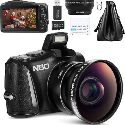 NBD Digital Camera 4K Ultra HD 48MP Vlogging Camera with Wide Angle & Macro Lens