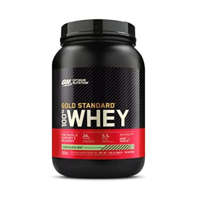 Optimum Nutrition Gold Standard 100% Whey Muscle Building and Recovery Protein Powder With Naturally Occurring Glutamine and BCAA Amino Acids, Chocolate Mint Flavour, 29 Servings, 899 g