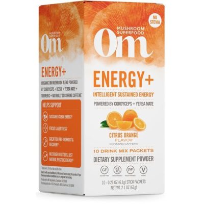 Organic Mushroom Nutrition Energy+ - Citrus Orange 10 Pkts