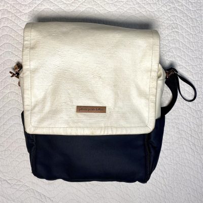 Petunia Pickle Bottom Boxy Backpack Diaper Bag Cream/Black