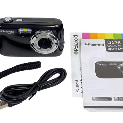 Polaroid iS126 16 Megapixel Digital Point Shoot Camera w Video + 8GB Memory Card