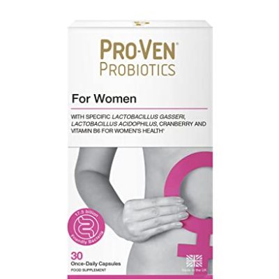 Pro-Ven Probiotics For Women 17.5 Billion CFU + Vitamin B6 Forumlated for Vaginial Flora Lactobacillus and Bifidus with Cranberry Capsules - 30 Day Supply (Packaging May Vary)