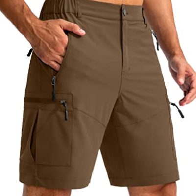 Pudolla Men's Hiking Cargo Shorts 9