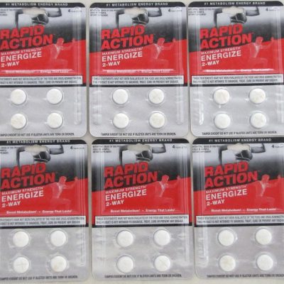Rapid Action Energize 2 Way Lasting Energy Boost Metabolism 6 packs 24 pills