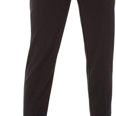 Roman Originals Work Trousers for Women UK Ladies Office Smart Stretch Suit Pants Cigarette Straight Leg Tailored High Elasticated Waist Tapered Ankle Grazer Slim